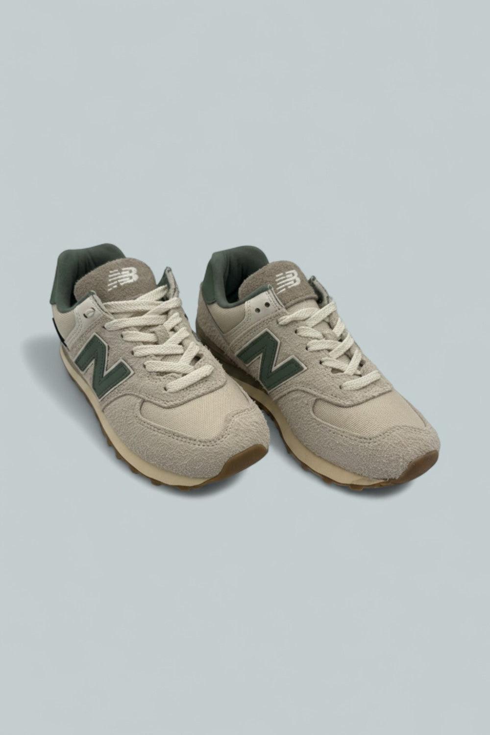 574 Sneakers - Calcium/New Spruce - US M 5.5 / US W 7 - Sneaker