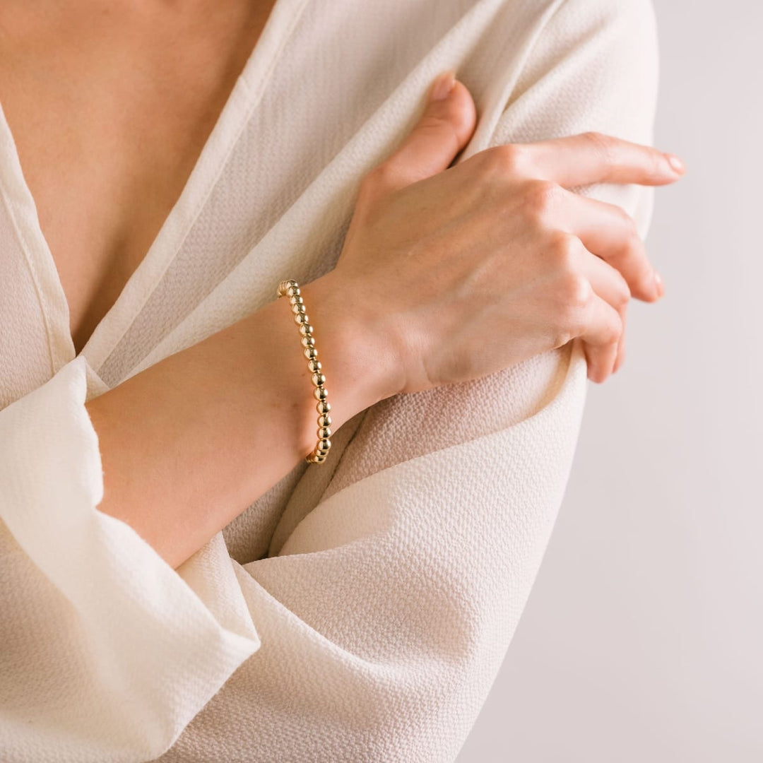 Gold-Filled Stretch Bracelet - Gold