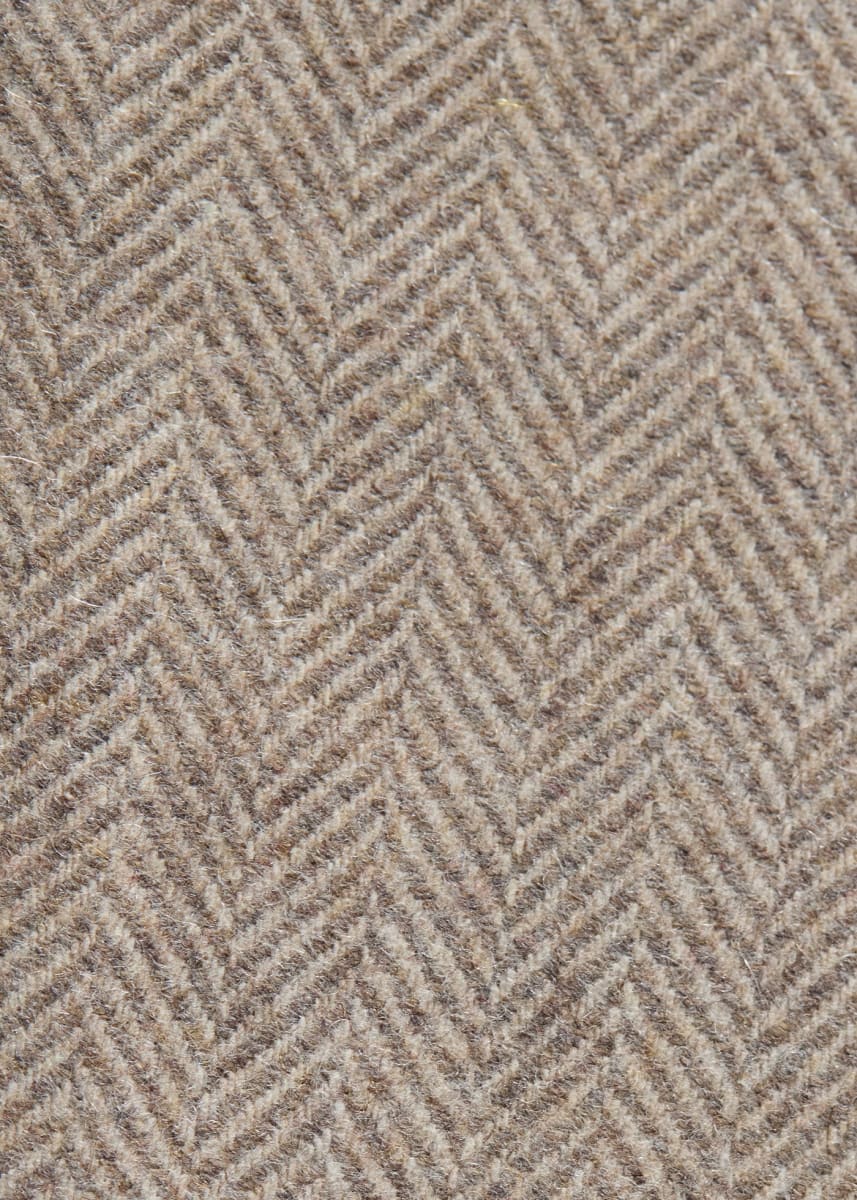Wool & Cashmere Bone Flannel Trouser - Mink