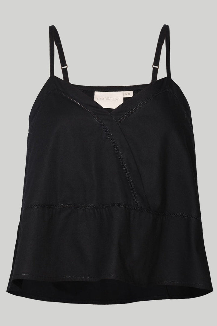 V-Neck Lace Camisole - Black