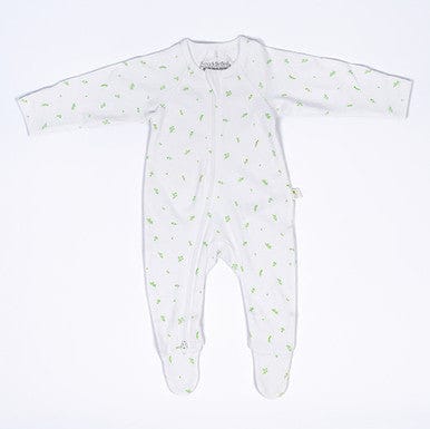 Bundle Of Joy Onesie Interlock Sleepsuit - Innocence White