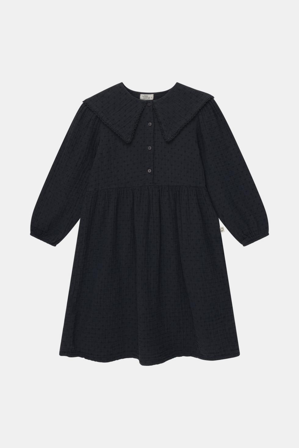 Organic gauze dress - Dark grey