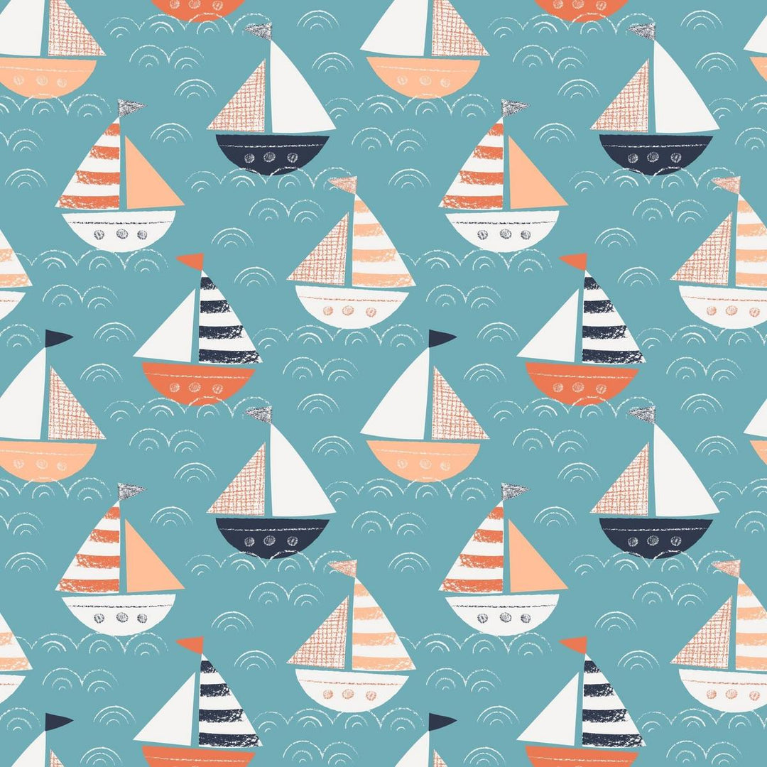 Burp Cloth - Boats