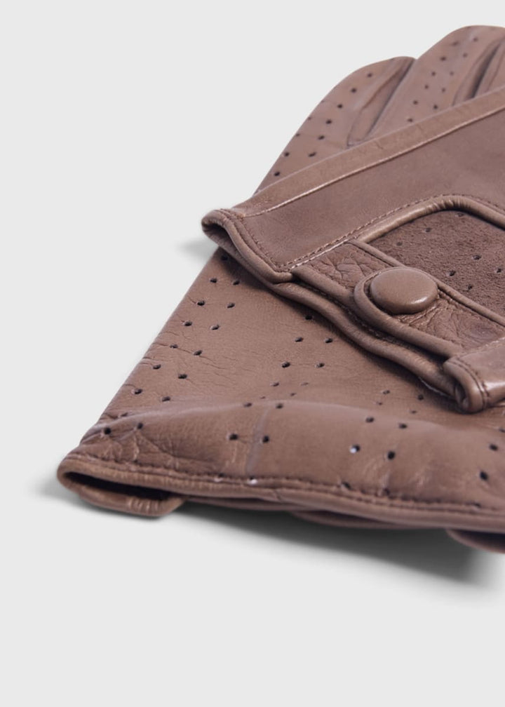 Nappa Leather Driving Glove - Chocolate