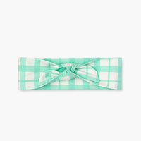 Baby Headband - Mint Gingham