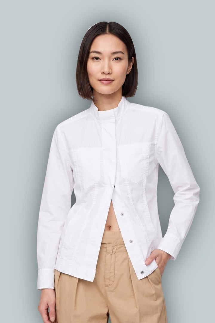 GAP × HFR Structured Shirt Jacket by Richfresh - Optic White
