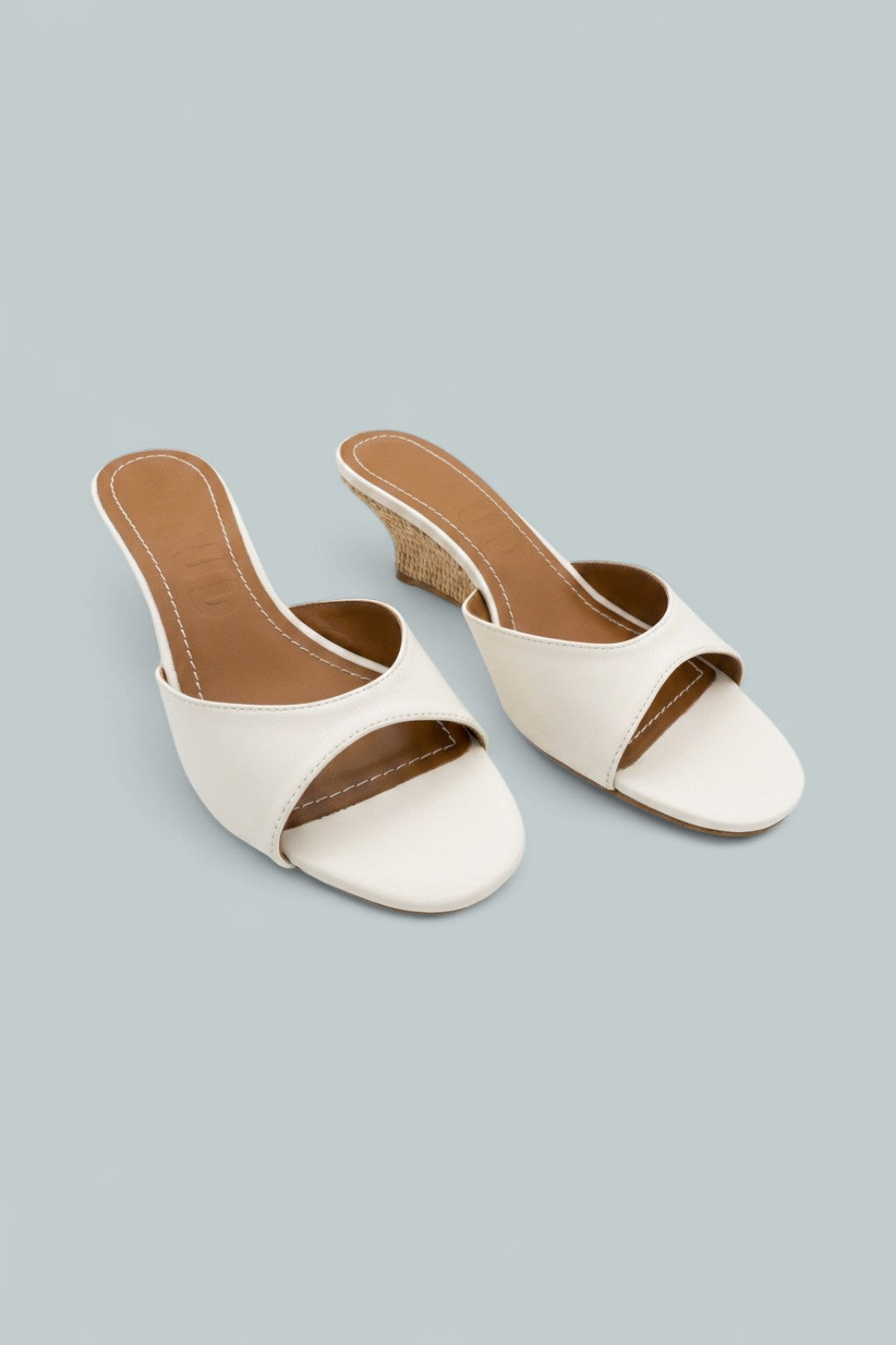 Brigitte Leather Wedge Sandals - Papernatu