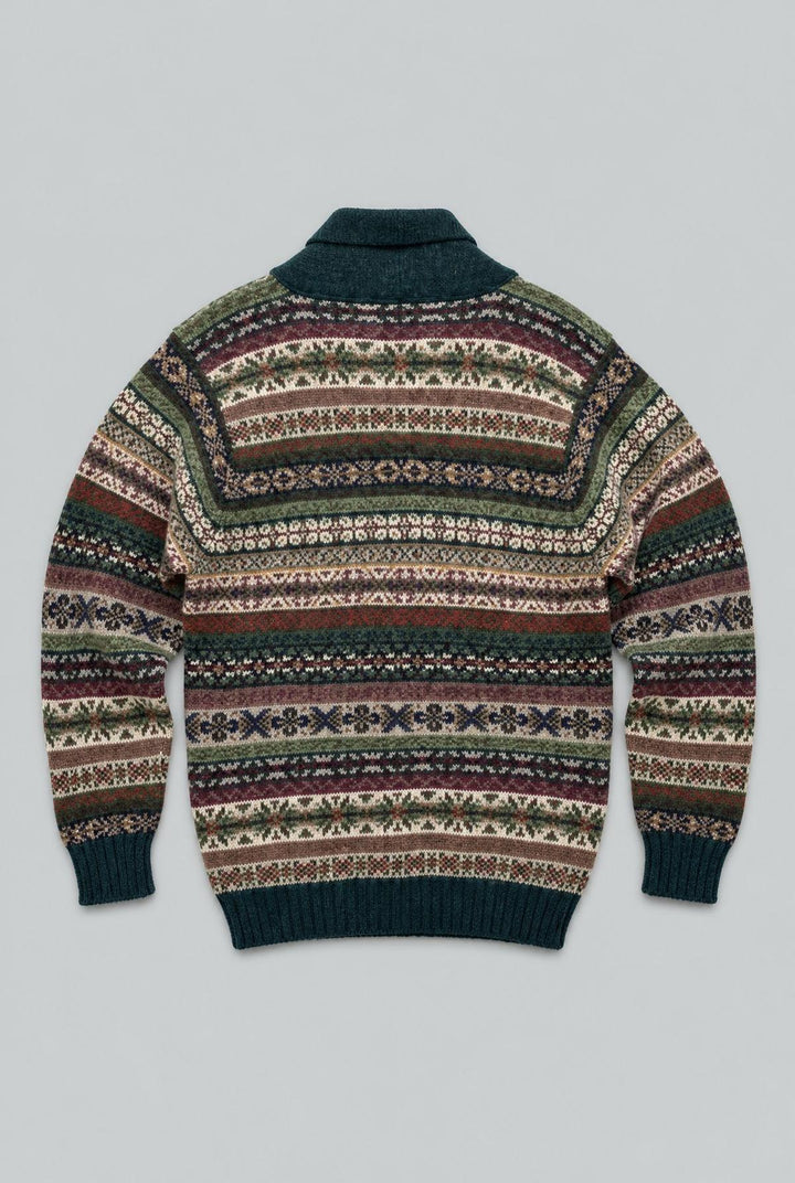 Fair Isle Sweater - Olive/Multi