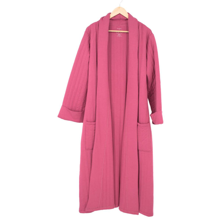 French Terry Housecoat - Dusty Rose
