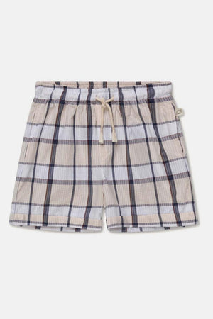 Plaid seersucker bermuda shorts - Unique