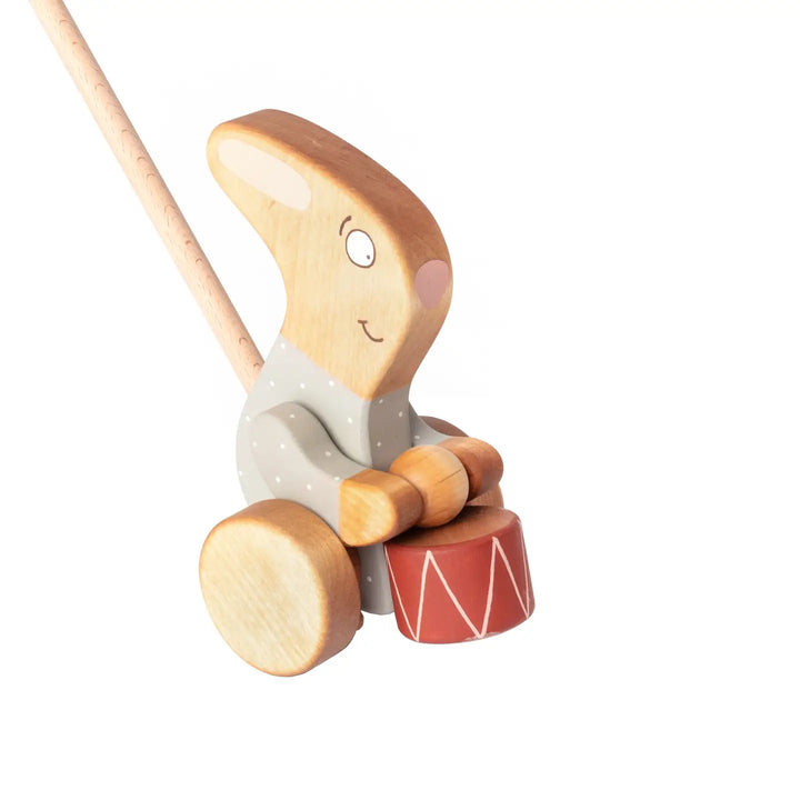 Push Toy Rabbit with A Drum