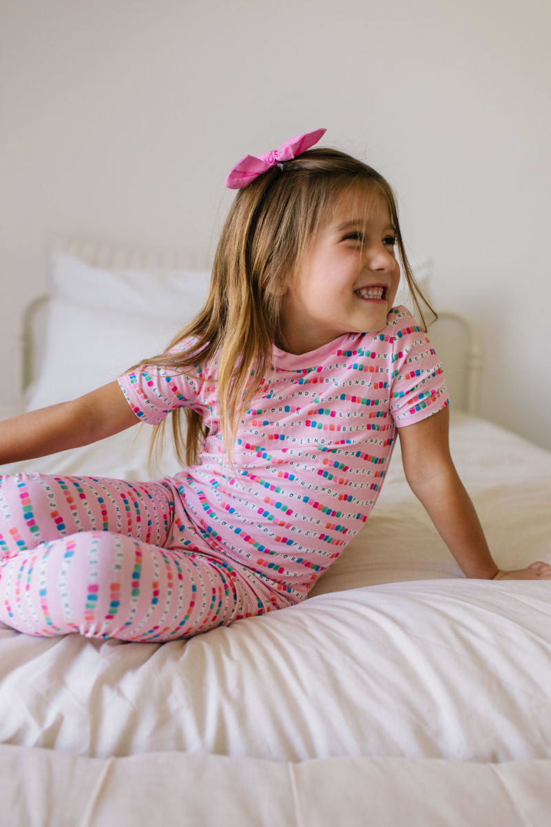 2 Piece Short Sleeve Bamboo Pajama - Besties