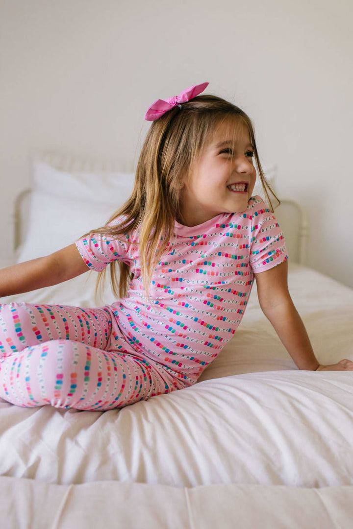 2 Piece Short Sleeve Bamboo Pajama - Besties