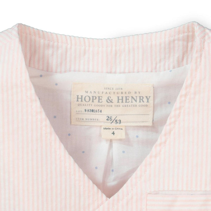 Seersucker Suit Vest Light Pink - Light Pink Seersucker