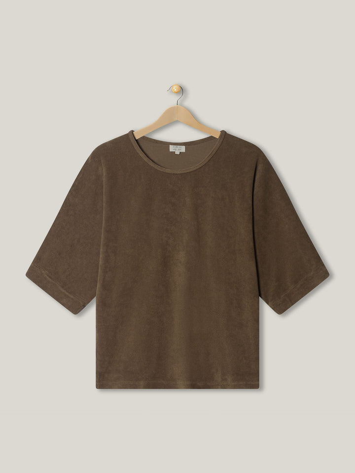 The Oversized Terry Top - Women's - Walnut