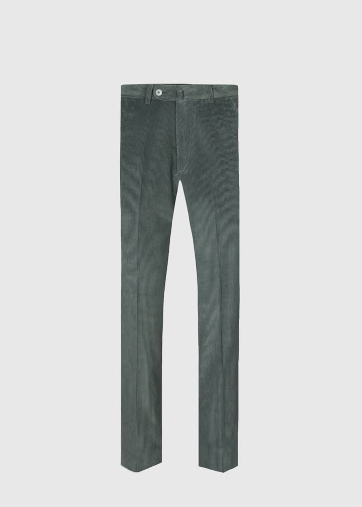 Soft Corduroy Dress Trouser - Green