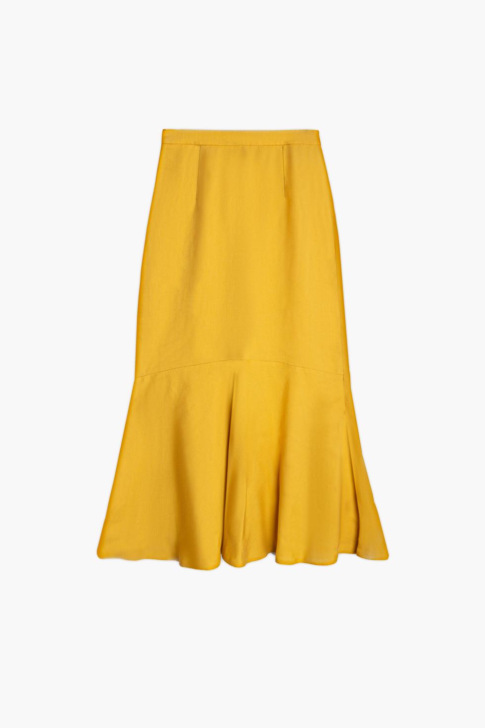 Tencel Flared Skirt - Honey