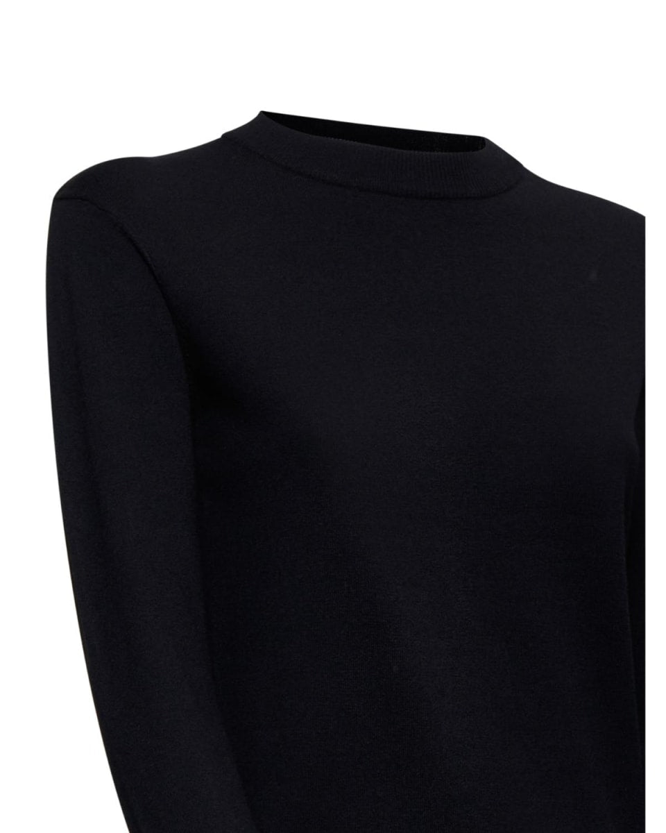 Basic Long-sleeved Shirt - Black