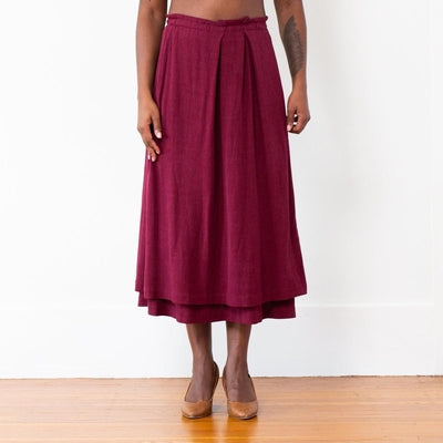 The Celeste Skirt - Bordeaux