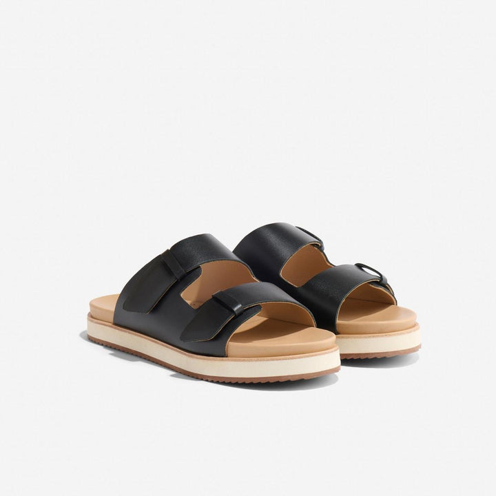 Ella Flatform Slide - Black