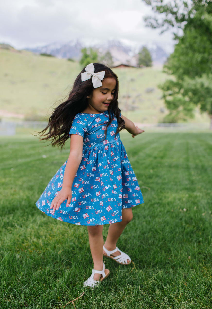 Day Dress - Blue Usa