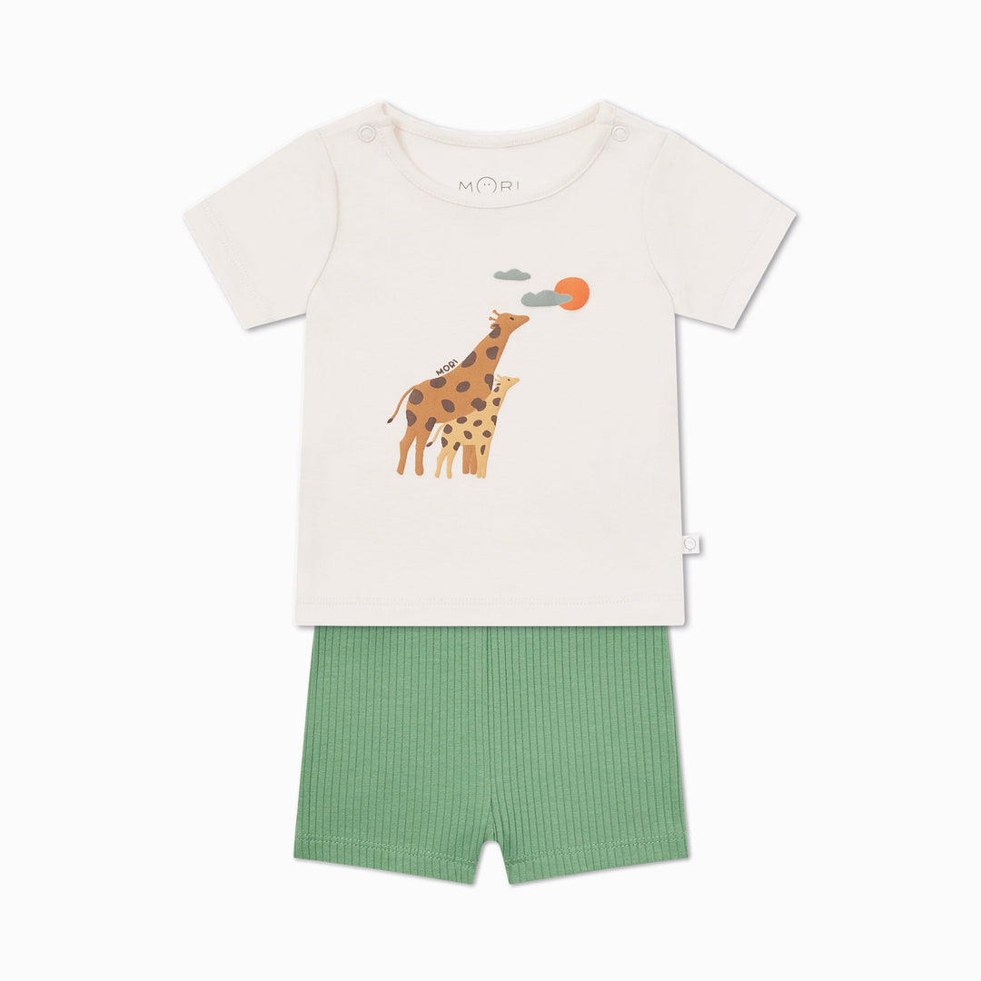 Giraffe Print Summer Pyjamas - Giraffe Print