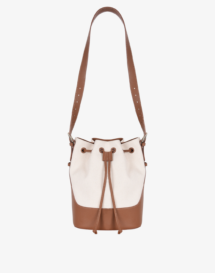 Canvas Cinch Bucket Bag - Canvas