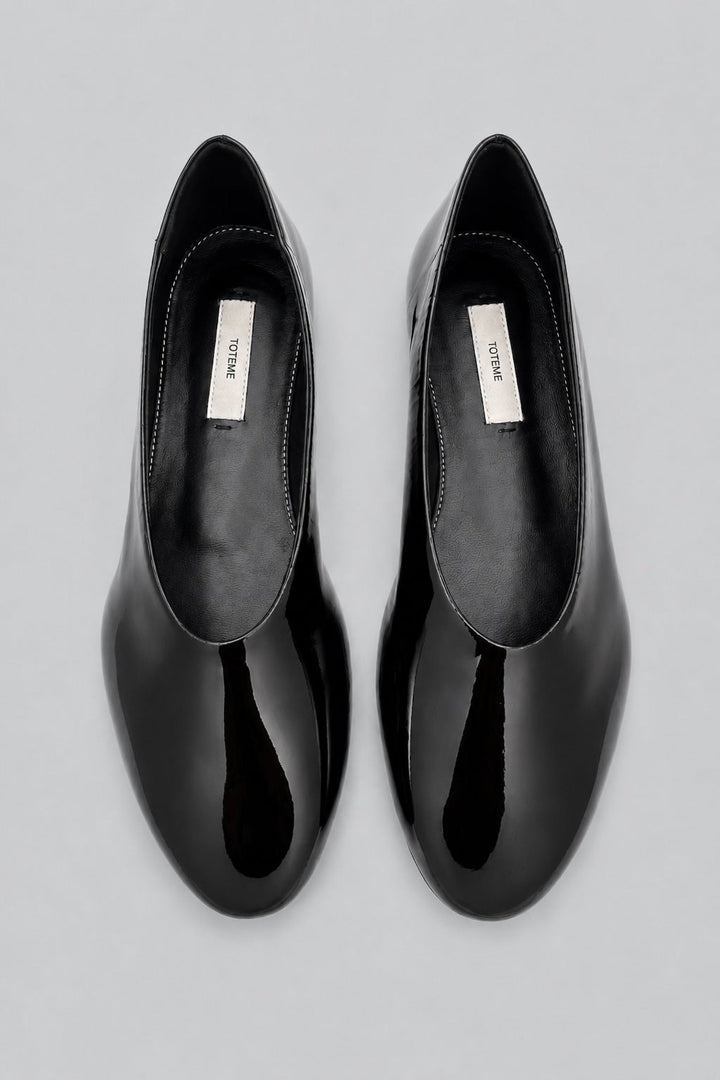 Patent Leather Ballerinas - Black