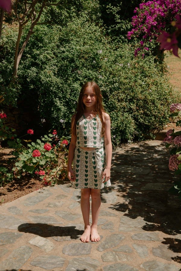 Jupe Gina - Green Hearts