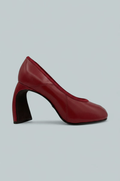 Peep-Toe Pump 90mm - Red Sky