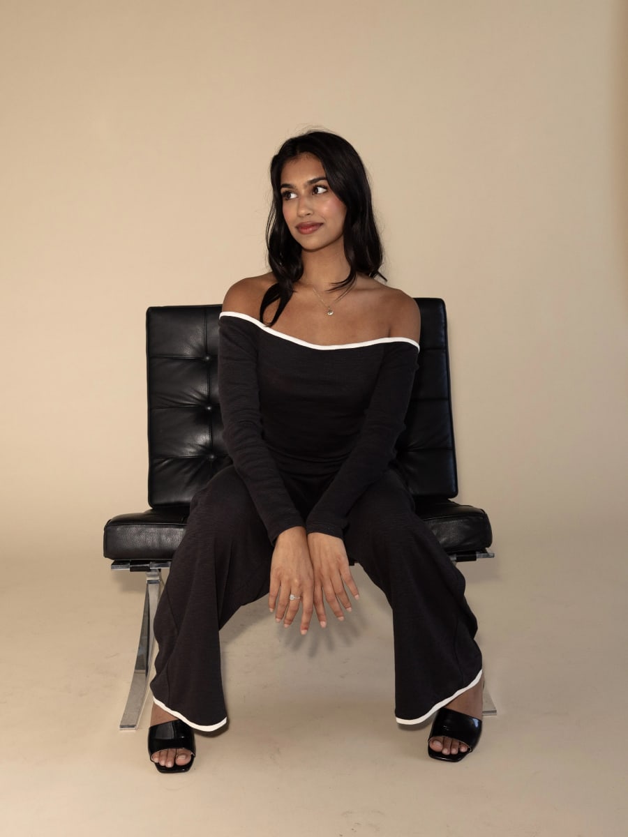 Nicole Top - Charcoal