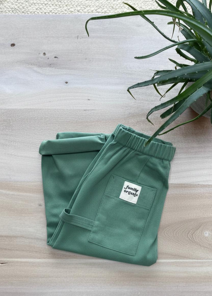 Family Cargo Pant Child - Kashmir Green Organic