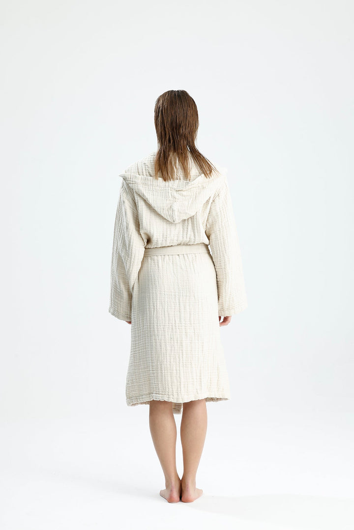 Muslin Beige Bathrobe