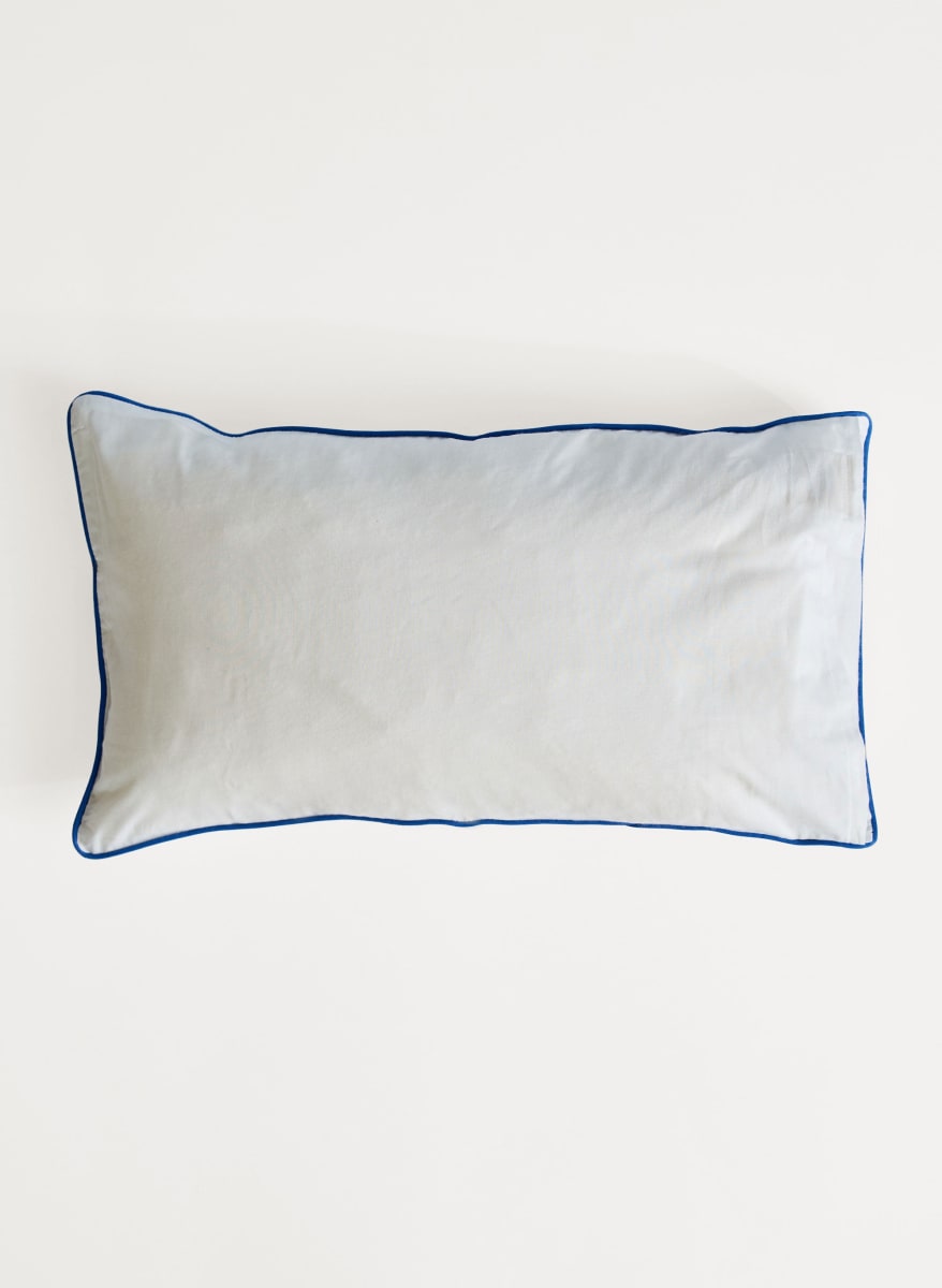Toddler Pillow Case - Blue & White Striped
