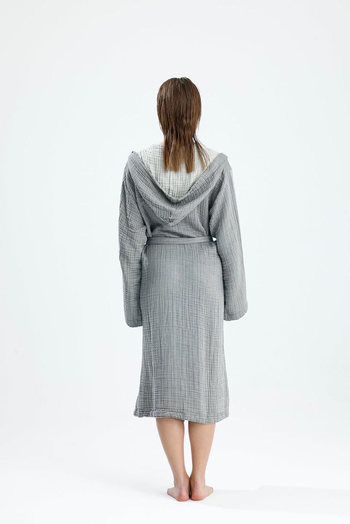 Muslin Gray Bathrobe