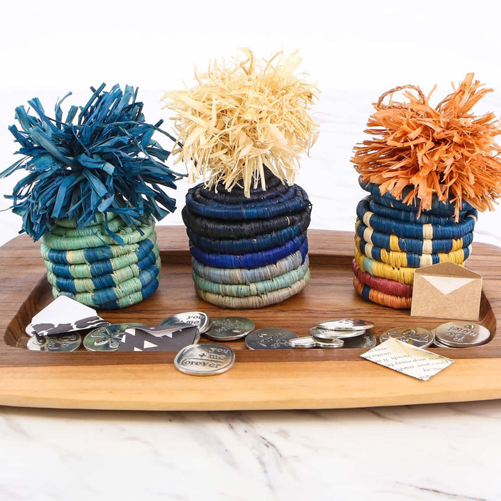 Forest Pom Pom Basket Ornament