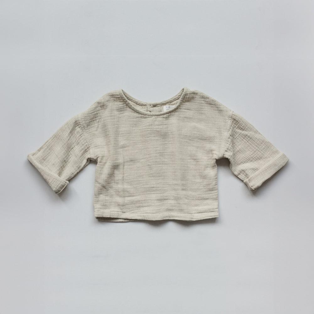 The Button Back Top - Ecru