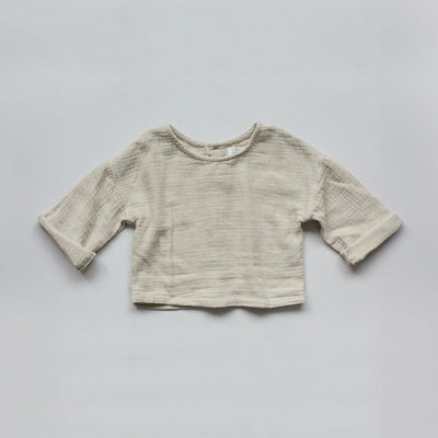 The Button Back Top - Ecru