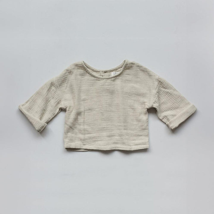 The Button Back Top - Ecru