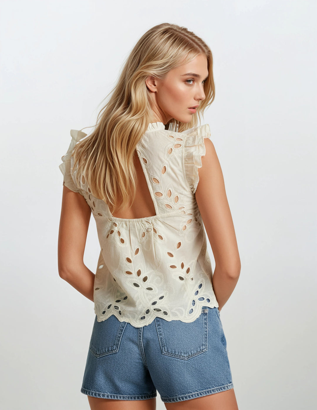 Willow Blouse - Cannoli Cream