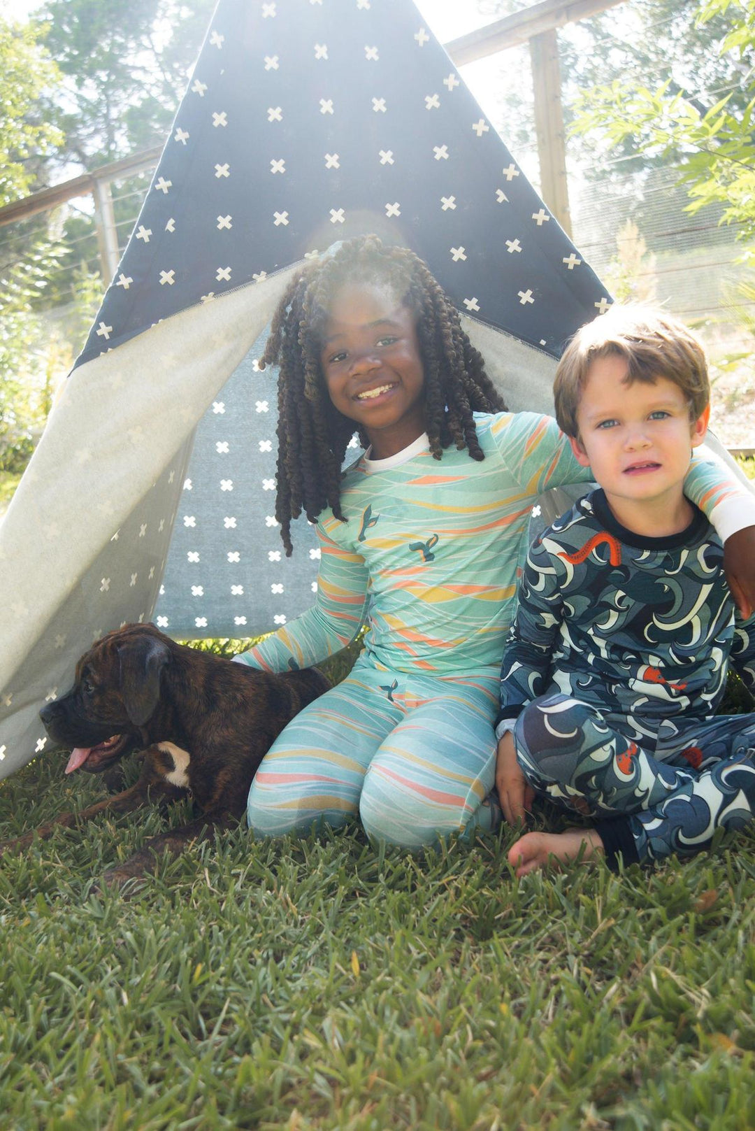 Two-Piece Pajama Set - Stormy Sea