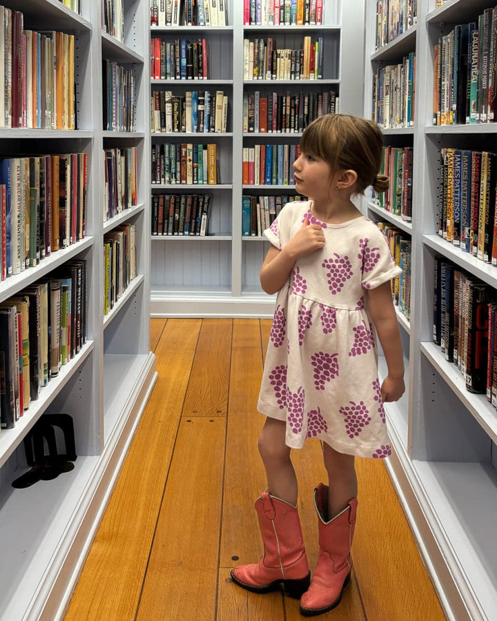 Scoop Back Dress - Grape Mulberry