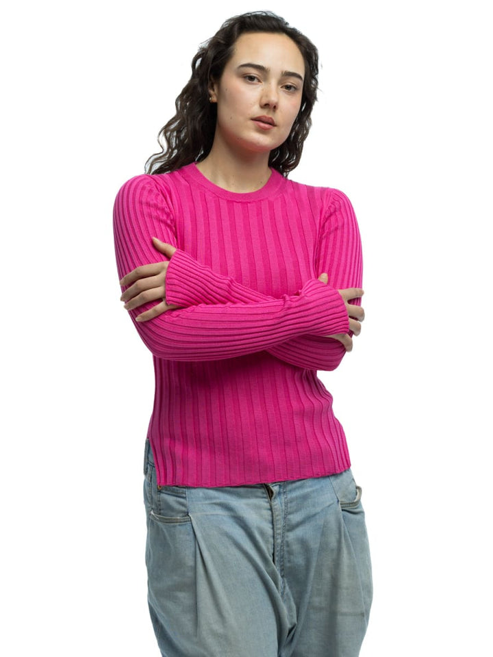 Pania Ribbed Crewneck - Pink