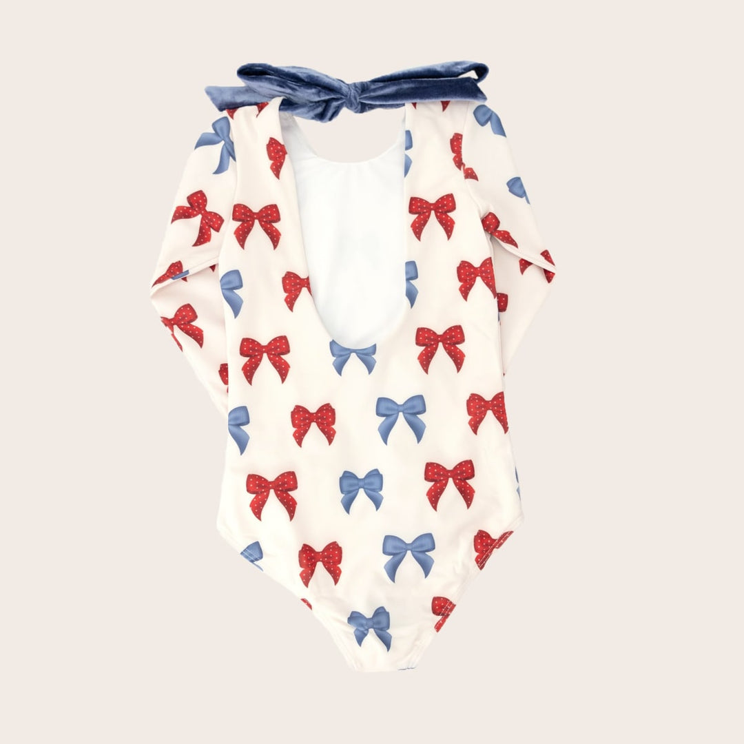 One Piece Long Sleeve - Americana Bow