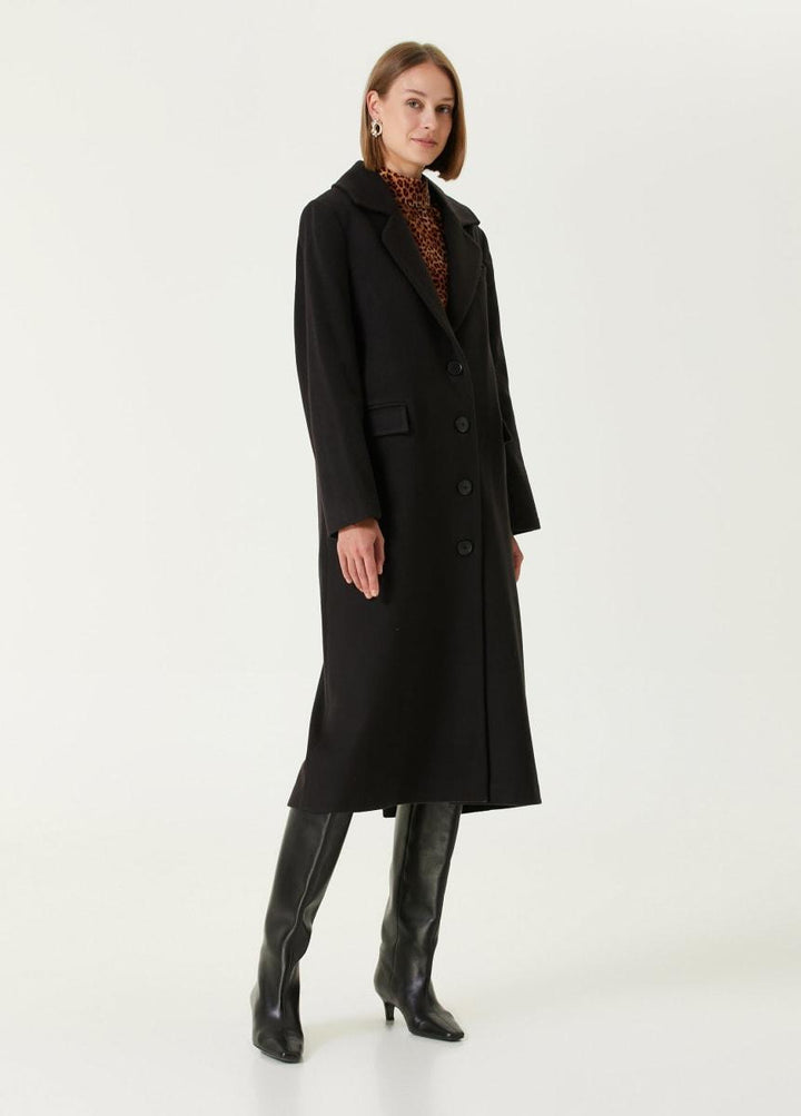 Wool Women Coat - Black