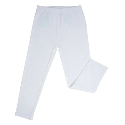 Classic Legging - Pure White Ribbed