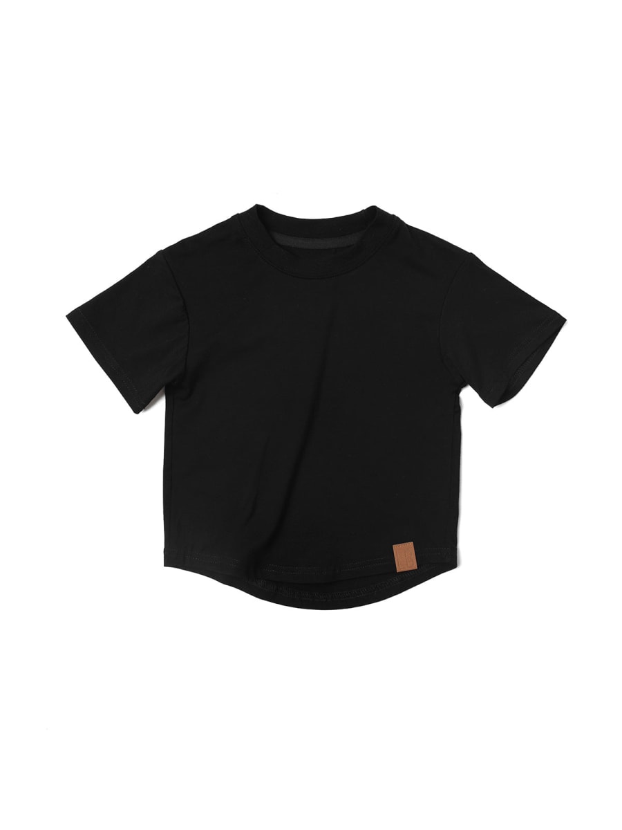 Baby Oversized Bamboo Tee - Black