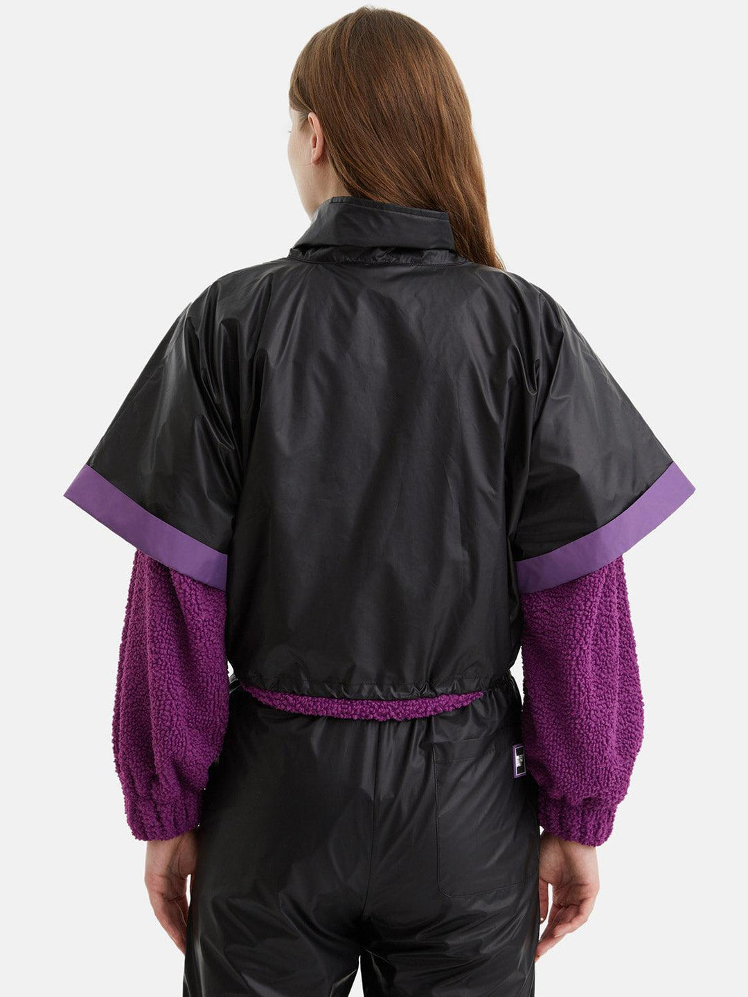 Wide Collar Jacket - Black