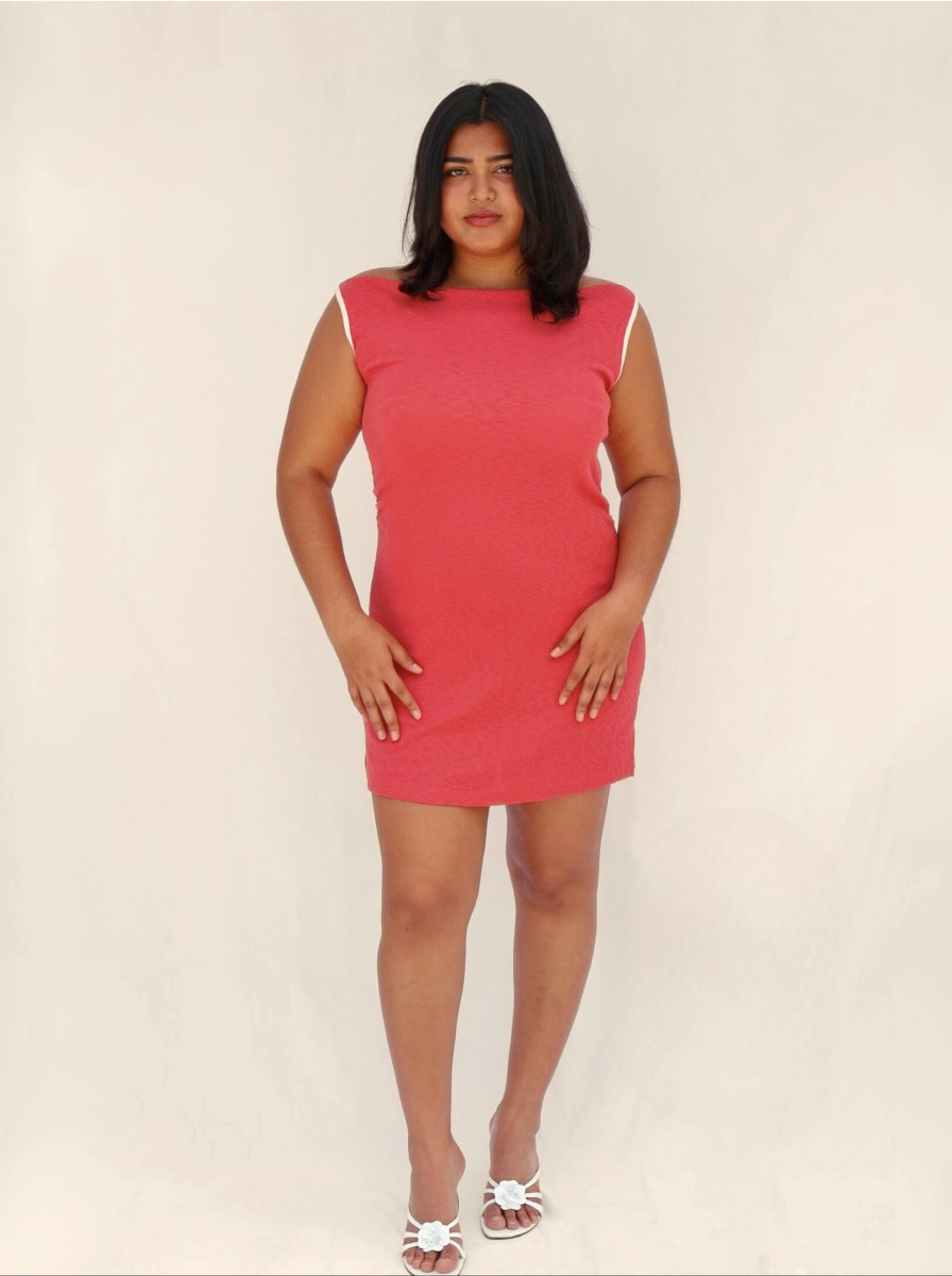 Rosa Dress - Berry Red