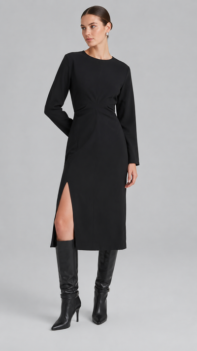 Keyhole Dress - Black